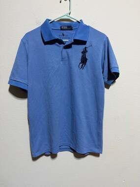 Polo by Ralph Lauren High Fashion Blue Short Sleeve Polo Shirt